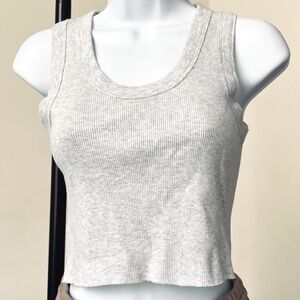 Women's Rib Crop Tank Top